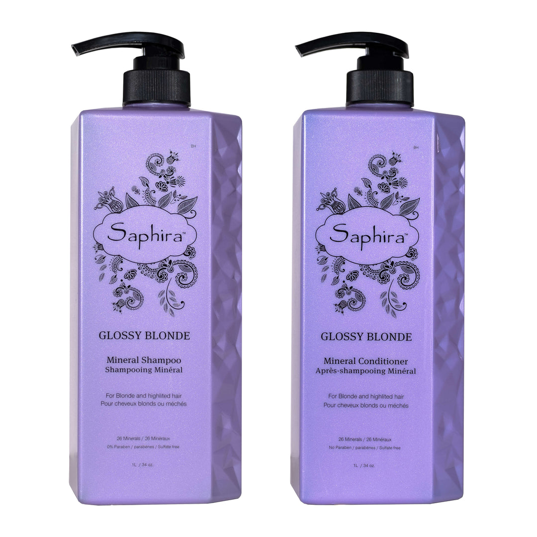 Glossy Blonde Shampoo & Conditioner Duo - Saphira
